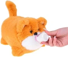Jokomisiada Interactive ginger dog PULPET - barks and moves his eyes records voice + bottle ZA5479