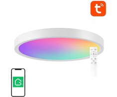Lubinis šviestuvas Išmani lubinė lempa 30cm WiFi/Bluetooth 16M RGBCW Gosund LB12 1920lm Tuya + nuotolinio valdymo pultas.
