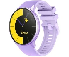 Išmanusis laikrodis TITMO O-200 (GPS, AMOLED, bluetooth call, silicone strap) lavender