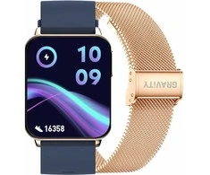 Išmanusis laikrodis UNISEX GRAVITY GT17-2 - AMOLED, DODATKOWY PASEK (sg038b)
