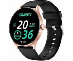 Išmanusis laikrodis UNISEX GRAVITY GT2-2 PRO - AMOLED, WŁASNE TARCZE (sg040b)