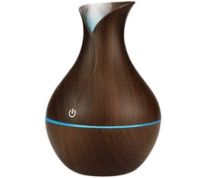 IVY D2 3in1 Aromātu Difuzors - Mitrinātājs - 1.5W Nakts atmosfēras USB lampa 11cm / 300ml Tumšs koks