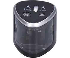 IVY Tenwin TW8005-3 Elektriskais (6-8mm) zīmuļu asinātājs 2x AA baterijās darbināms ar papildu asmeni Melns