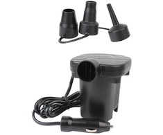 iWear Elektriskais Piepūšanas Sūknis FY-268 12V/220V Divējāda Strāvas Padeve ar 3 Uzgaļiem Piepūš/Izlaiž Melns