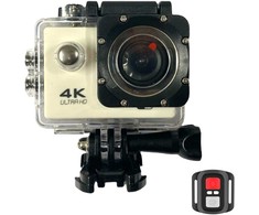 iWear K1 Ultra HD 4K 16Mpix Wi-Fi Sporta Kamera ar 2'' LCD Tālvadību un 8x Fiksācijas Komplektu Balta