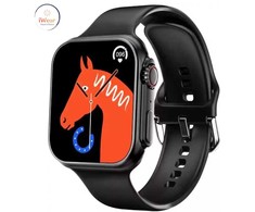iWear WS78 Plus 2.0'' Liela Displeja Alu-Keramisks Divu zonu BT Zvana Viedais Pulksnetenis ar pulsa monitoru Melns