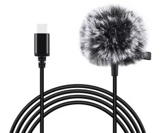 Puluz Jack Lavalier laidinis mikrofonas 1.5m USB-C Type-C PU425