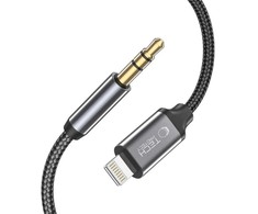 Jack Tech-Protect UltraBoost audio Lightning / mini lizdas 3,5 mm kabelis 1 m - juodas