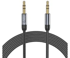 Jack Tech-Protect UltraBoost kabelis 3,5 mm mini lizdas / 3,5 mm mini lizdas 1,5 m - juodas