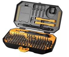 JAKEMY JM-8183 precizinio atsuktuvo rinkinys su atidarymo įrankiais ir replėmis (145 viename)