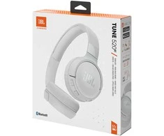 Ausinės JBL Tune 520 BT, Baltos spalvos