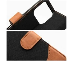 Dėklas Oem Flip case for iPhone 16 PRO MAX Jeans Book juodas