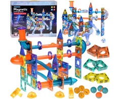 Jokomisiada 3D GLOWING magnetic blocks - Build a ball track KULODROM 116 pieces ZA5894
