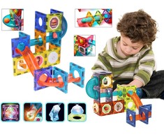Jokomisiada 3D GLOWING magnetic blocks - Build a ball track KULODROM 116 pieces ZA5894