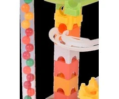 Jokomisiada 63-piece marble run, marble run, marble slide ZA5980
