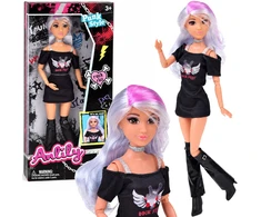 Jokomisiada Anlily Punk Rock Doll - Sidabrinis Hair and Strong Styling ZA6231