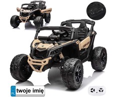 Akumuliatorinis keturratis vaikams Jokomisiada Buggy 4x4, 800W, PA0299 BE | spalva: smėlio/juoda