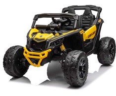 Akumuliatorinis keturratis vaikams Jokomisiada Buggy 4x4, 800W, PA0299 ZO | spalva: geltona/juoda