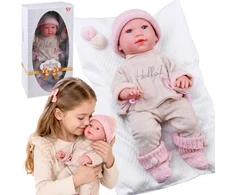 Jokomisiada BABY DOLL 48 cm Interactive Cries Babbles Scented + Blanket ZA6577