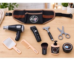 Jokomisiada BARBER hairdressing set for children - belt + accessories ZA6217