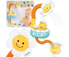 Jokomisiada Bath Shower Toy for Kids – Cute Flower &amp; Duck ZA5928