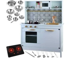 Jokomisiada Beautiful Mint wooden kitchen for children ZA4128