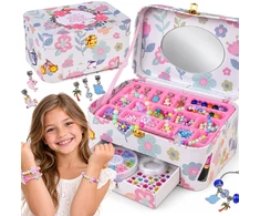 Jokomisiada Bracelet making kit - stringing beads + case ZA6430