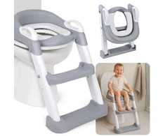 Jokomisiada Children’s Toilet Seat with Ladder, Soft Cushion, iki 25 kg ZA6606