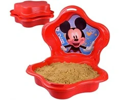 Jokomisiada Closed plastikas sandbox SHELL 2 in 1 pool Mickey Mouse SP0884