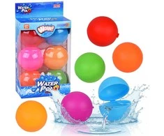 Jokomisiada Colorful Vanduo Bombs 6 pcs – Balls for Vanduo Play and Pool Vanduo Fights ZA6133