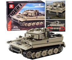 Jokomisiada Construction blocks tank TIGER I World of Tanks 1140ele 1:28 ZA5807