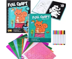 Jokomisiada Creative 2-in-1 holographic coloring book Animals ZA6334