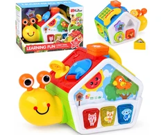 Jokomisiada Edukacinis kubas Dancing SNAIL HOUSE – muzika, šviesa, rūšiuoklė ZA6195