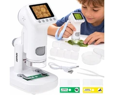 Jokomisiada SKAITMENINIS MIKROSKOPAS vaikams – LCD ekranas, 1600x didinimas, 1080P ES0030