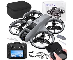 Jokomisiada Drone with camera - remote-controlled Kvadkopteris + remote control with LCD screen RC0775