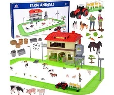 Jokomisiada FARM ANIMALS SERIES Barn with road + tractor, figures and accessories ZA5687