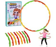 Jokomisiada Hula hoop for children and adults - with protrusions, foldable, diameter 84cm SP0871
