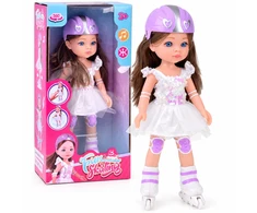 Jokomisiada Interactive Dancing Doll on Roller Skates 35cm Plays Melodies ZA6362