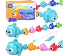 Jokomisiada Interactive FISH FAMILY Set + fishing rod and magnet fishing ZA6016