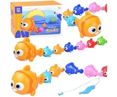 Jokomisiada Interactive FISH FAMILY Set + fishing rod and magnet fishing ZA6016