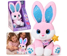 Jokomisiada Interactive Rožinė Plush Rabbit 30 cm Dancing Light-Up Musical Magic Wand ZA6329
