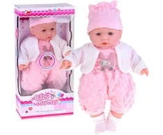 Jokomisiada Interactive soft baby doll babbles and laughs 40 cm ZA5836