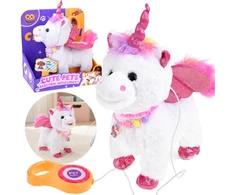 Jokomisiada Interactive Unicorn on a Leash Walks Sings Moves Head ZA6273