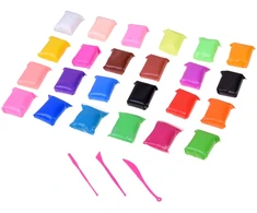 Jokomisiada Lightweight Foam Modelling Clay 24 Colours with Sculpting Tools ZA6288