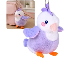 Jokomisiada Liliowa Lilka Plush Bird with Squeaker and Pendant, 13 cm ZA6426
