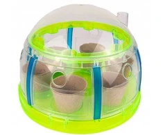Jokomisiada Little Gardener BIO Set – Greenhouse, Seeds, and Pots for Growing Plants ZA5776
