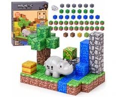 Jokomisiada Magnetic blocks RHINO construction cubes and pikselių 47pcs ZA6605