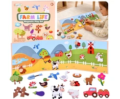 Dėlionė Jokomisiada Magnetic Farm Puzzle Animals Board 30 Magnets ZA6405