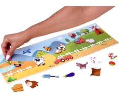 Dėlionė Jokomisiada Magnetic Farm Puzzle Animals Board 30 Magnets ZA6405