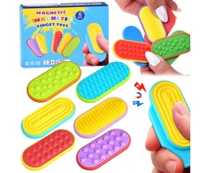 Jokomisiada Magnetic Sensory Fidget Sliders Set of 6 Textured Toys ZA6422